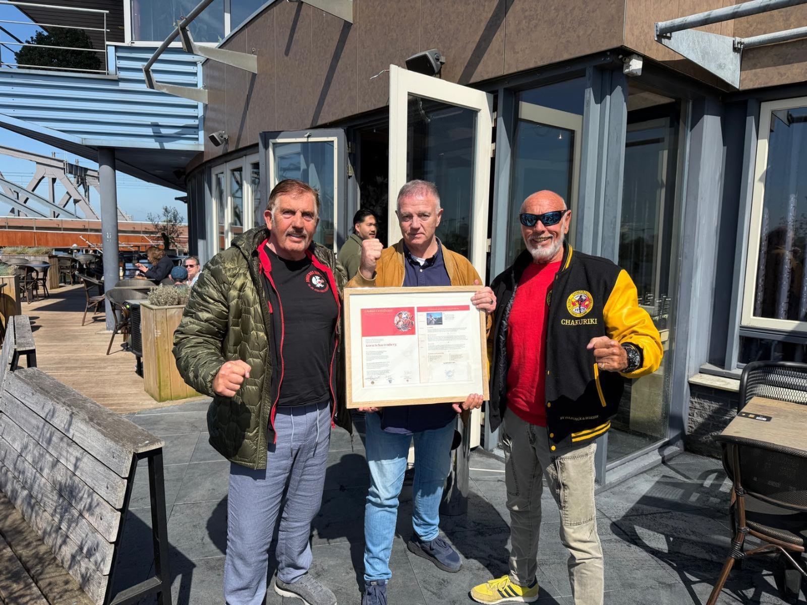 Uitreiking van het GCSF Hall of Fame ereteken aan Koen Scharrenberg